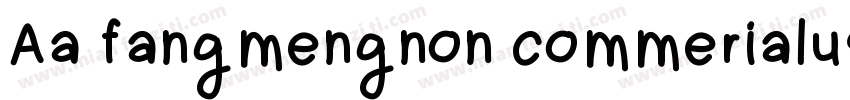 Aa fangmengnon commerialuse字体转换